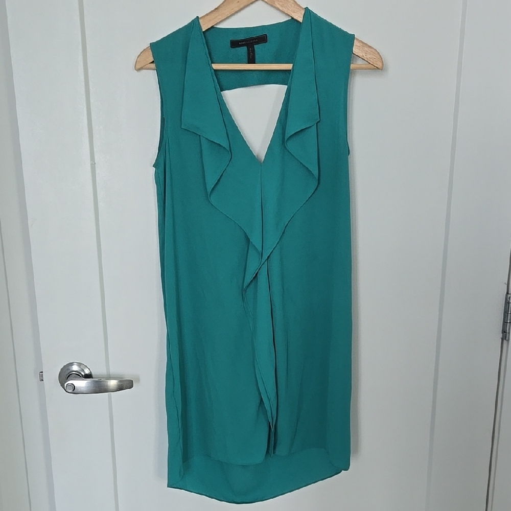 BCBGMaxAzria Teal Sleeveless Dress